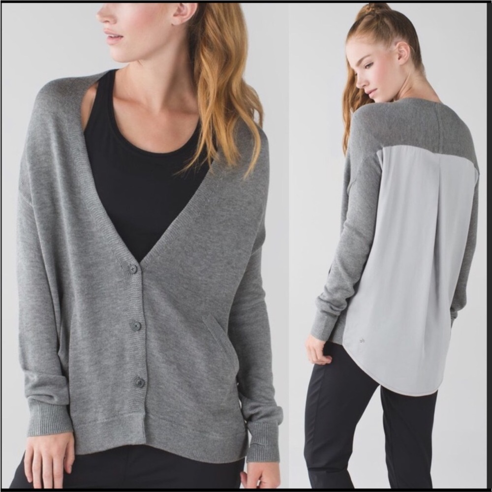Lululemon cardi in the front cardigan sweater
